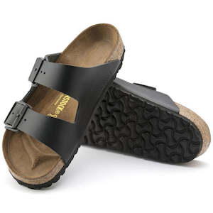 Mens: Birkenstock Arizona Smooth Leather Black Regular Width