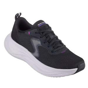 Skechers Womens Skech Cloud Smooth Wave Black Lavender
