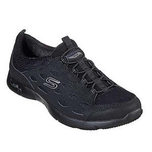 Casuals Sports: Skechers Arch Fit Support Trainers Refine Slip On Black