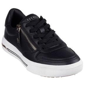 Casuals Sports: Skechers Arch Fit-Arcade Stroll'N Street Shoe Black w/Zip