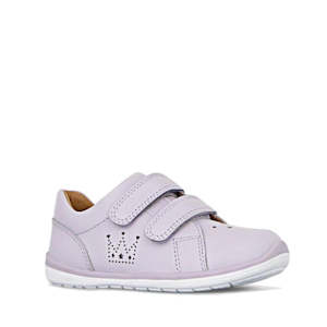 Clarks: Clarks Toddlers Macy Lilac Leather Trainer