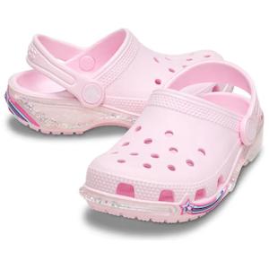 Crocs Kids - Toddlers Classic Star Sparkle Shaker Clog K Ballerina Pink Sandals