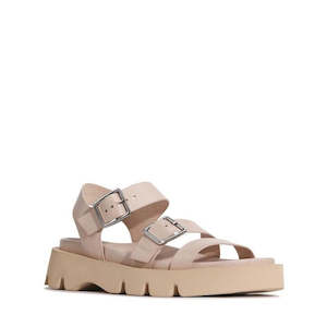 Eos: EOS Monn Birch Womens Leather Buckle Sandal