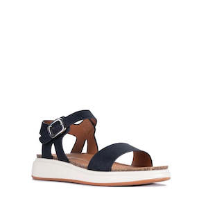Los Cabos Cartis Black Women's Summer Sandal Slight Platform