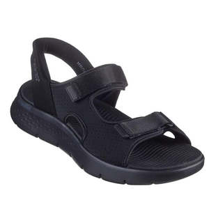 Skechers Mens Go Walk Flex SD Easy Entry Slip In Sandals Black