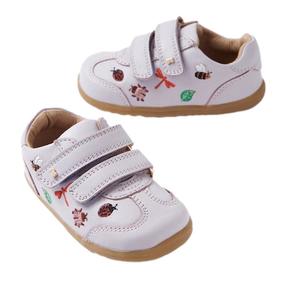 Bobux Step Up Buggie Embroidered Sneaker Thistle Purple