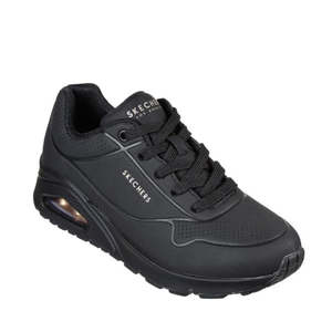 Womens New Arrivals: Skechers Uno Stand On Air WIDE Width Womens Trainer Black Sole”