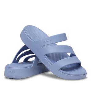 Sandals Jandals: Crocs - Womens Getaway Strappy Slide Sandal Blue Haze