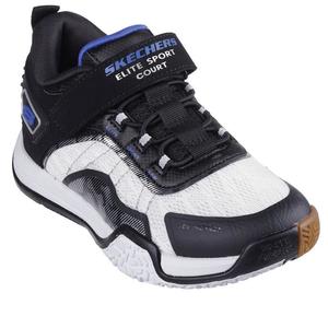 Sneakers Shoes Girls Boys: Skechers Boys Elite Sport Court Black/white