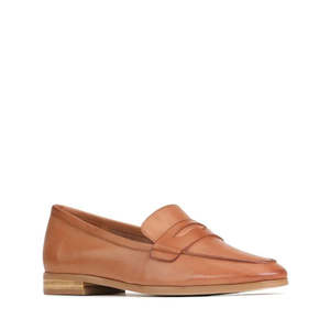 Eos: EOS Caccuri Brandy Leather Loafer Slip On