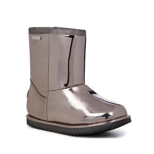 Kids Boots: EMU Kids Brumby Gloss Silver Wool Boot Waterproof