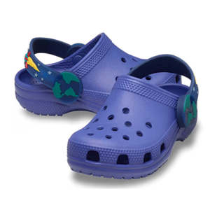 Sandals Beach Girls Boys: Crocs Kids - Toddlers Clog C Imagination Lights Backstrap Sapphire Blue Rockets
