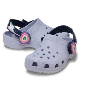 Crocs Kids - Toddlers Clog C Imagination Lights Backstrap Frosted Grape Outer Space
