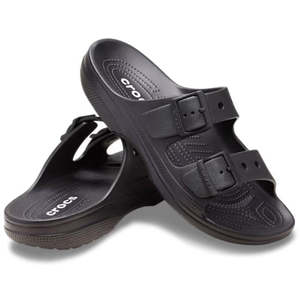 Crocs Womens Classic Saturday Sandal Slide Black
