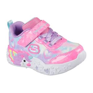 Sneakers Shoes Girls Boys: Skechers Toddlers S Lights Unicorn Charmer Lil Heart Sparkles Pink Multi