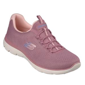 Skechers Womens Summits Bungee Slip On Trainer - Radiant Flow Dark Rose