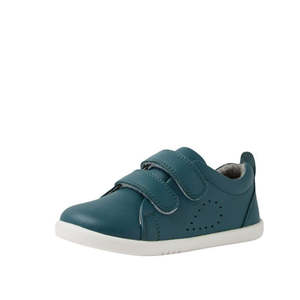 Sneakers Shoes Girls Boys: Bobux IW Iwalk Grass Court Leather Sneaker Mediterrainean Green