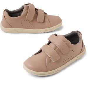 Bobux KP Kids Plus Grass Court 2 II Leather Sneaker Warm Taupe