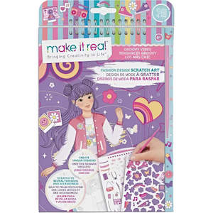 Arts And Crafts: Make it Real | Fashion Design Scratch Art - Groovy Vibes