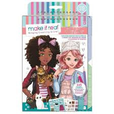 Colouring: Fashion Design Sketchbook - Pretty Kitty