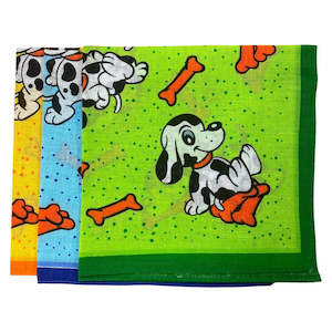 Kiddies Pattern DOGS HANKIES