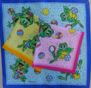 Children's Hankies Frogs