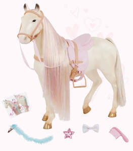 Girls Toys: Our Generation | Enchanting Horse - 20" Toy Horse Set