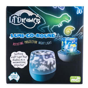 Childrens Lights Sleep Clocks Watches: Lil Dreamers Lumi-Go-Round Dino Rotating Projector Light