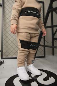Clothing Nb To 10 Years: Cracked Soda Albie Basic Trackpants Biscuit