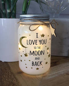 Stellar Haus | I Love You to the Moon & Back Sparkle Jar