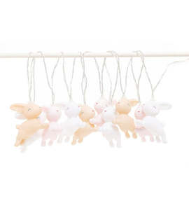 Childrens Lights Sleep Clocks Watches: Stellar Haus | Pastel Bunny String Lights