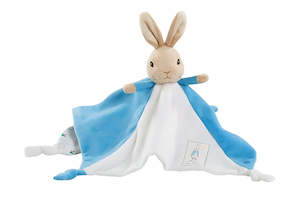 Peter Rabbit: Beatrix Potter: Peter Rabbit Baby Comforter - Blue