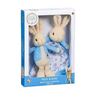 Peter Rabbit Rattle & Comforter Giftset