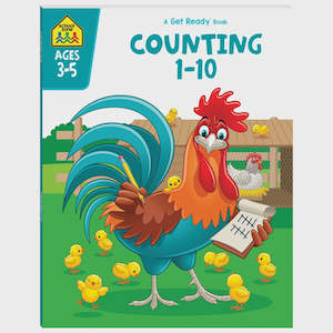 School And Kindergarten: School Zone Get Ready: Counting 1-10 (PB)