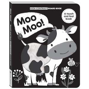 High Contrast Moo Moo! Touch and Feel Board Book