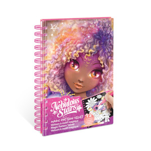 Girly Arts Crafts: Nebulous Stars | Small Creative Book - Magic Pattern Velvet