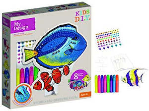 Sticky Mosaics My Design: The Orb Factory: My Design - Dot'n Jewel kit Fish