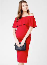 Ripe Maternity Dresses: Ripe Maternity | SOIREE OFF SHOULDER DRESS