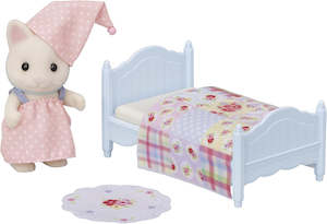 Sylvanian Families 1: Sylvanian Families | Floral Cat Girl's Naptime Set