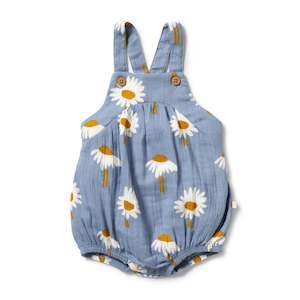 Wilson Frenchy: W & F | Daisy Floral Organic Crinkle Bodysuit
