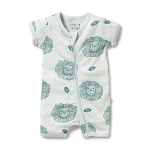 Wilson Frenchy: W & F | Little Lion Organic Pointelle Boyleg Zipsuit