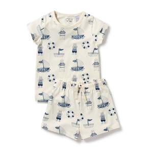 Wilson & Frenchy | Nautical Bear Organic S/S Pyjamas