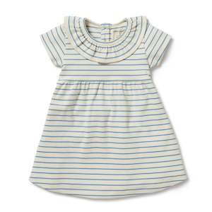 Wilson & Frenchy | Ruffle Blue Stripe Dress