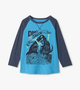 Hatley | Dino Vs Shark Raglan Tee