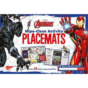 Disney Books: Marvel Avengers Wipe-clean Activity Placemats