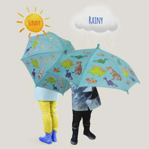 Kids Umbrellas: Gift Junction Colour Changing Umbrella Dinosaurs