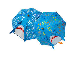 Kids Umbrellas: Shark 3D Colour Changing Umbrella