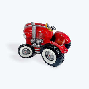 Tractor Money Box - Red
