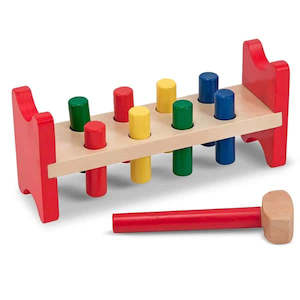 Melissa Doug: Melissa & Doug | Wooden Pound-A-Peg