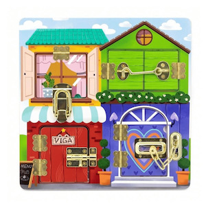 Wooden Lock and Latch House